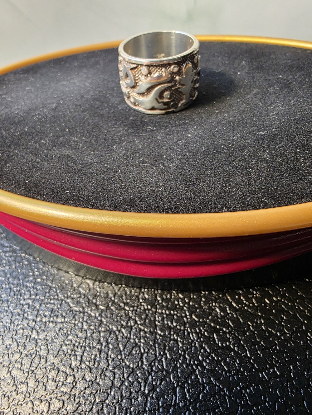 Brighton .925 Wide Floral Scroll Ring